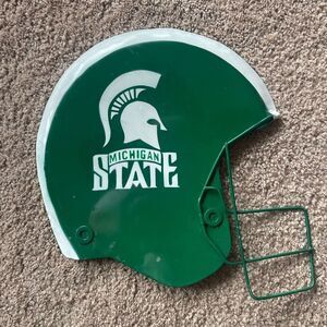 Michigan State Metal Helmet Sign